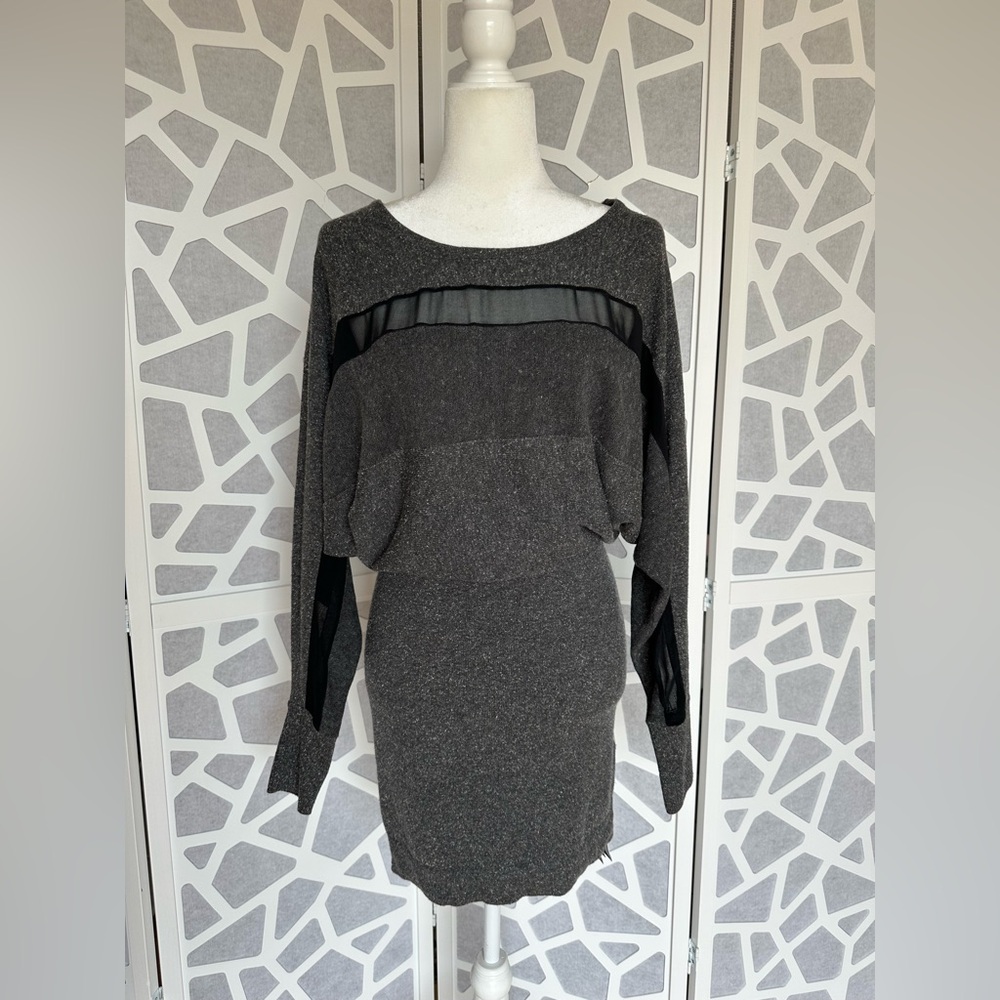Armani Exchange long sleeve loose shoulder dress size Small